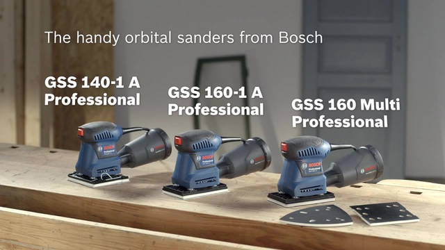 Bosch GSS 160-1 A Multi Professional vlakschuurmachine Blauw/zwart, 180 Watt, L-BOXX