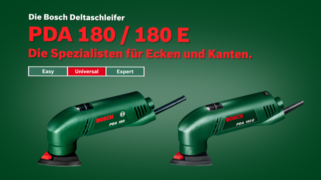 Bosch Deltaschleifer PDA 180 grün, 180 Watt