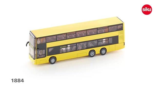 SIKU SUPER MAN Doppelstock-Linienbus, Modellfahrzeug gelb