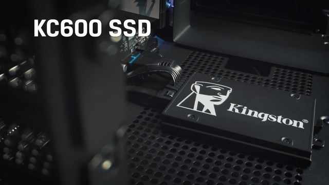 Kingston KC600 256 GB, SSD schwarz, SATA 6 Gb/s, 2,5"