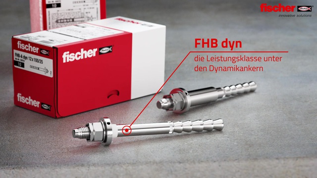 fischer Highbond-Anker dynamic FHB-A dyn 16 x 125/50, Dübel 10 Stück, galvanisch verzinkt
