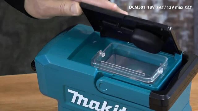 Makita Koffiezetapparaat DCM501Z padmachine Blauw/zwart