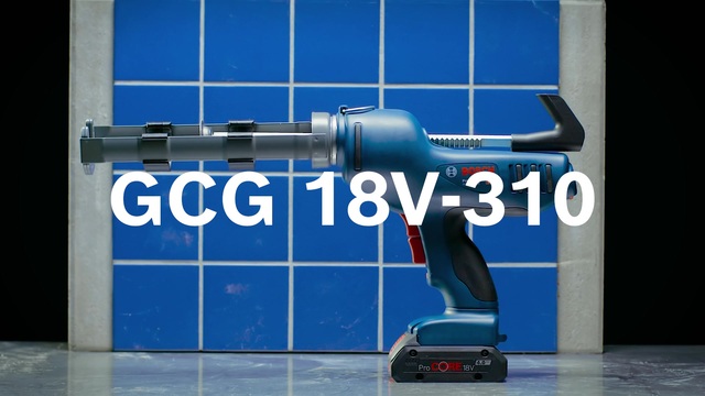 Bosch GCG 18V-310 Cartouche de pistolet à calfeutrer Bleu/Noir, Cartouche de pistolet à calfeutrer, Bleu, Gris, 310 ml, 356 kg, 80 mm, 491 mm