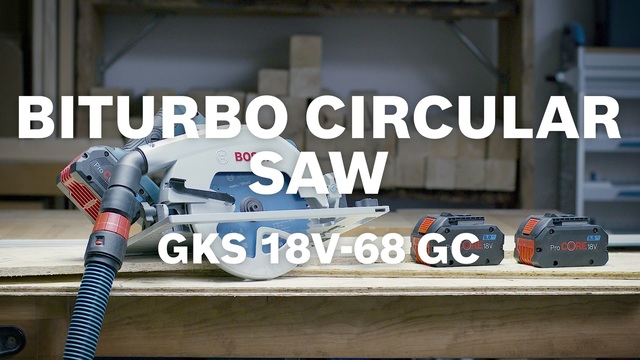 Bosch BITURBO GKS 18V-68 GC Professional, Scie circulaire Bleu