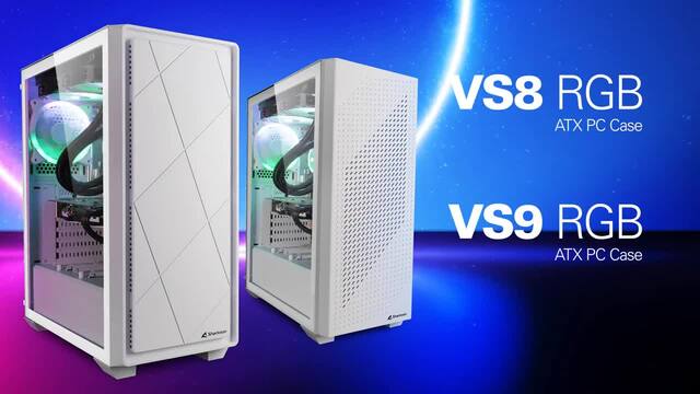 Sharkoon VS8 RGB White midi tower behuizing Wit | 2x USB-A | 1x USB-C | RGB | Tempered Glass