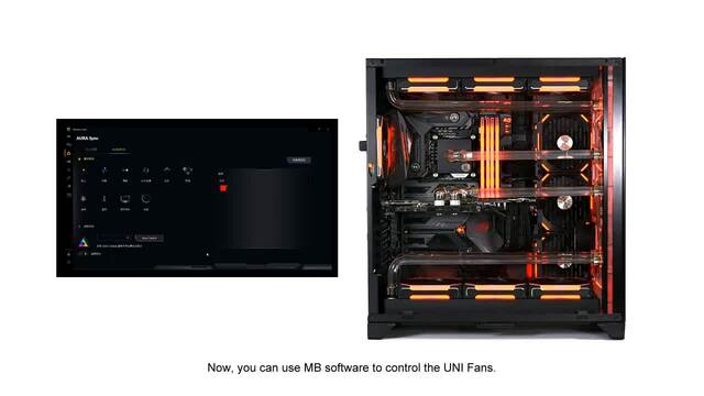 Lian Li UNI FAN SL-INF 120 RGB, Gehäuselüfter schwarz