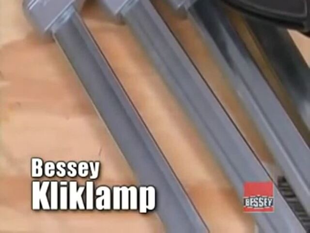 BESSEY KliKlamp KLI12, Serre-joint Argent/Noir
