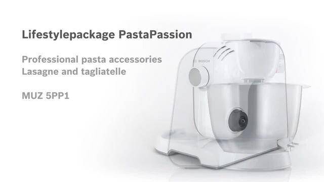 Bosch Pasta Passion set MUZ5PP1 opzetstuk Zilver