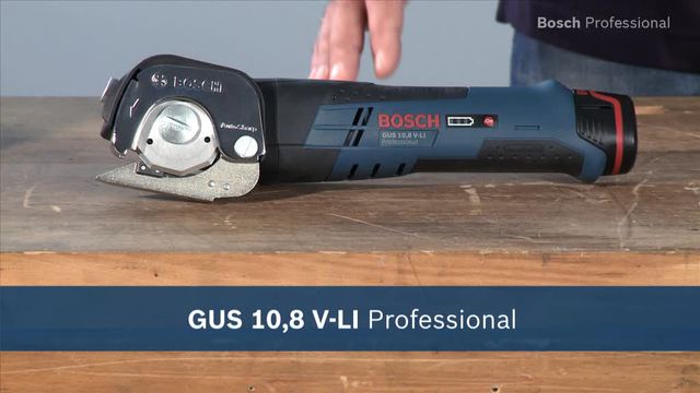 Bosch GUS 12V-300 Professional Universele Accuschaar solo elektrische schaar Blauw/zwart, Accu en oplader niet inbegrepen