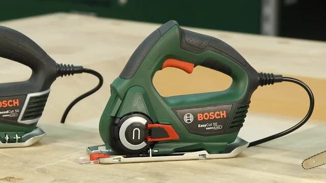 Bosch Säge NanoBlade EasyCut 50, Kettensäge grün/schwarz, Koffer, 500 Watt