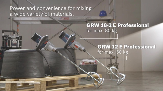 Bosch GRW 18-2 E Professional 1050 tr/min 7,2 kg, Mélangeur Bleu, 1050 tr/min, 450 tr/min, 1050 tr/min, 45 N·m, 98 dB, 87 dB