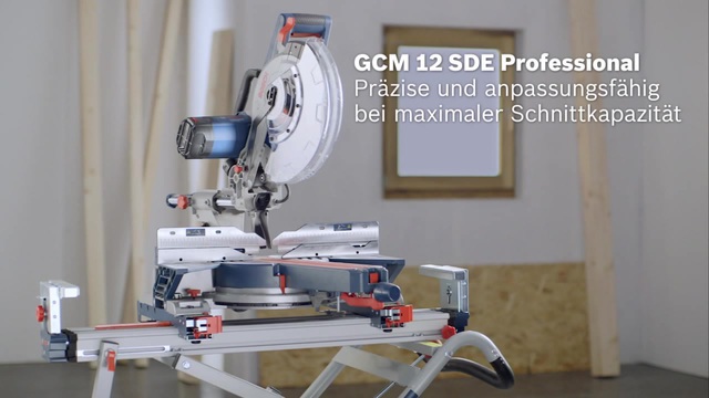 Bosch Paneelsäge GCM 12 SDE Professional, Kapp-und Gehrungssäge blau, 1.800 Watt
