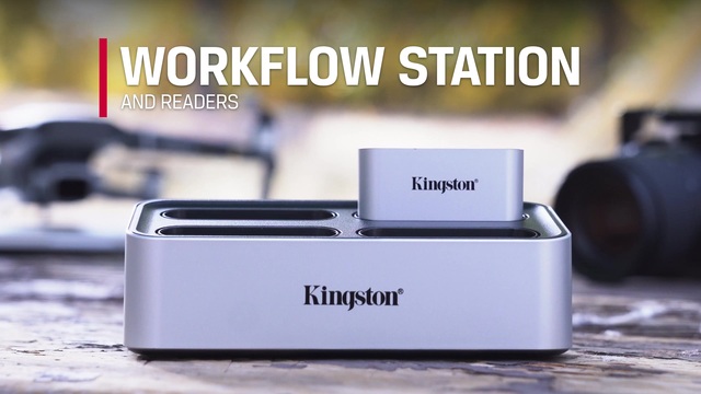 Kingston Workflow Station, Station d'accueil Gris brillant, USB 3.2 Gen 2