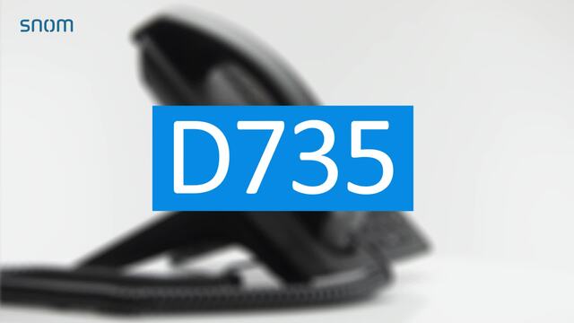 snom D735, VoIP-Telefon schwarz