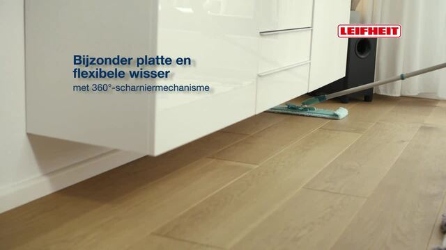 LEIFHEIT Vervangingsdoek CLEAN TWIST M / Combi M static plus vloerwisserovertrek Lichtblauw, 33cm