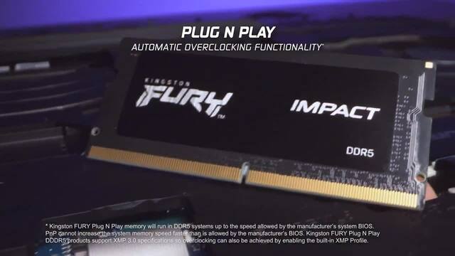 Kingston FURY SO-DIMM 32 GB DDR5-6000 (2x 16 GB) Dual-Kit, Arbeitsspeicher schwarz, KF560S38IBK2-32, Impact, INTEL XMP