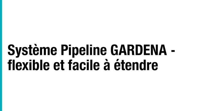 GARDENA Kit d'équipement Pipeline, Robinet 