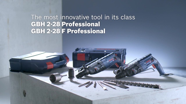 Bosch GBH 2-28 Professional marteau rotatif SDS Plus 900 tr/min 880 W, Marteau piqueur Bleu/Noir, SDS Plus, 6,8 cm, 900 tr/min, 3,2 J, 4000 bpm, 1,3 cm