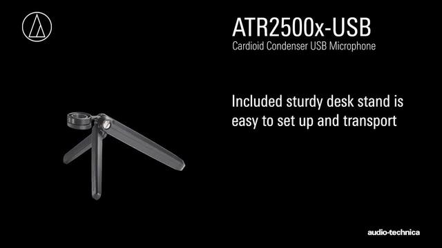 Audio-Technica ATR2500x-USB, Mikrofon schwarz