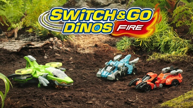 VTech Switch & Go Dinos - Fire-Mini-Triceratops, Spielfigur 
