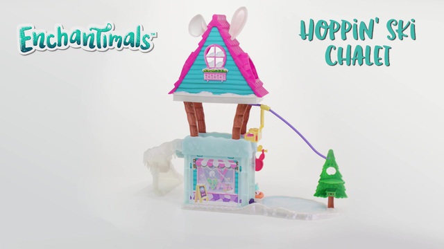 Mattel Enchantimals Skichalet met Bevy Bunny & Jump Speelset 