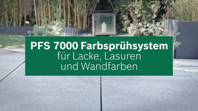 Bosch Farbsprühsystem PFS 7000, Sprühpistole grün/schwarz, 1.400 Watt, Düse für Lackfarben + Düse für Wandfarbe
