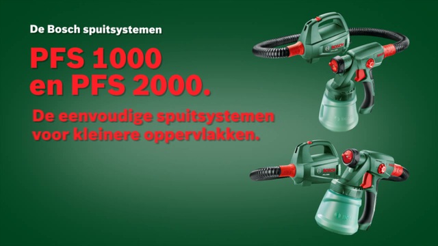Bosch PFS 2000 verfspuitsysteem spuitpistool Groen/zwart