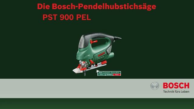 Bosch Stichsäge PST 900 PEL grün/schwarz, Koffer, 620 Watt