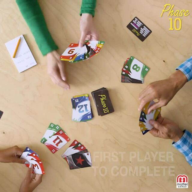 Mattel Phase 10, Jeu de cartes 2 - 6 joueurs, 7 ans et plus