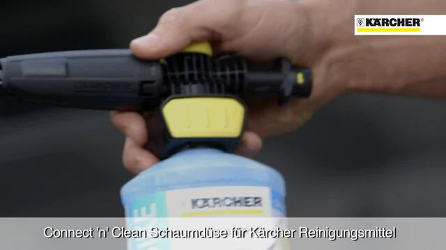 Kärcher Schaumdüse Connect 'n' Clean FJ 10 26431440 schwarz/gelb, inkl. 1 Liter Autoshampoo