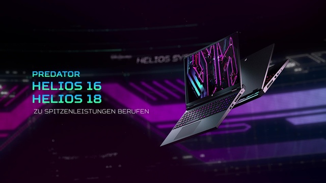 Acer Predator Helios 16 (PH16-71-731Q), Gaming-Notebook schwarz, Windows 11 Home 64-Bit, 40.6 cm (16 Zoll) & 240 Hz Display, 1 TB SSD