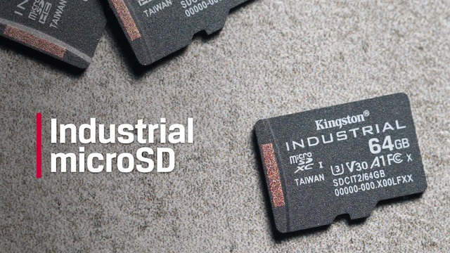Kingston Industrial microSDXC 64 Go, Carte mémoire Noir, Adaptateur SD inclus, Classe 10, UHS-I, U3, V30, A1