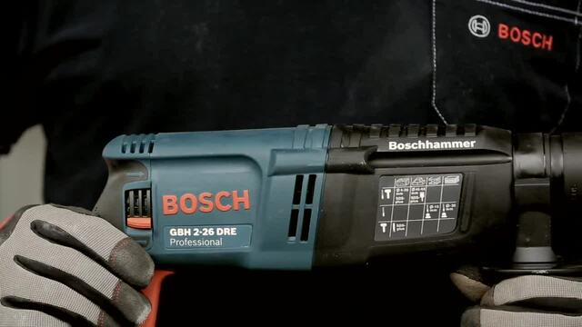 Bosch GBH 2-26 Professional boorhamer Blauw/zwart, Koffer, 830 watt