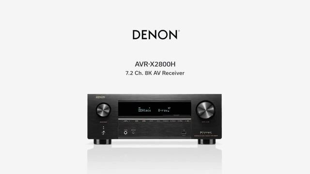 Denon AVR-X2800H DAB av-receiver Zwart