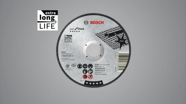 Bosch Rapido-doorslijpschijf Best for Inox, Ø 125mm Boring 22,23mm, A 60 W INOX BF, recht