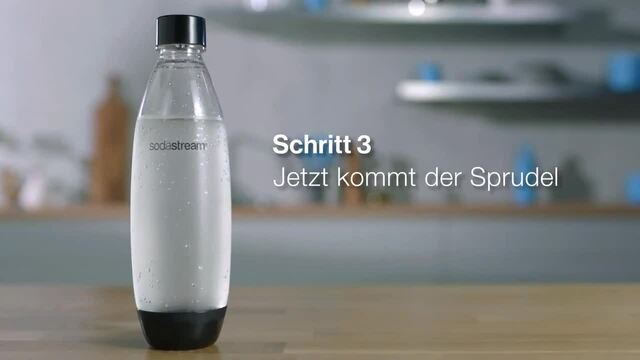 SodaStream Wassersprudler Terra Vorteilspack schwarz, inkl. 3 Kunststoffflaschen, CO₂-Zylinder	
