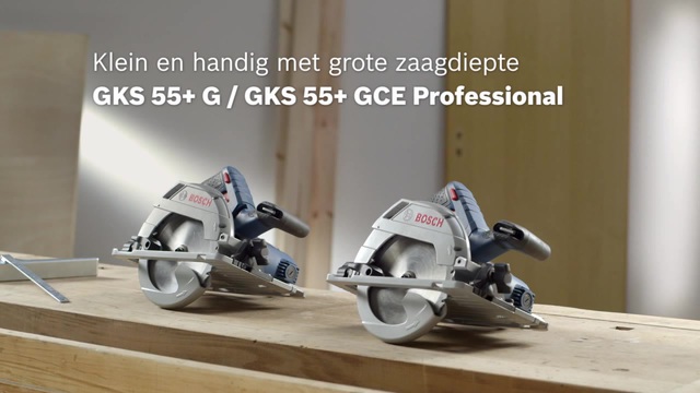 Bosch Handcirkelzaag GKS 55+ GCE Blauw