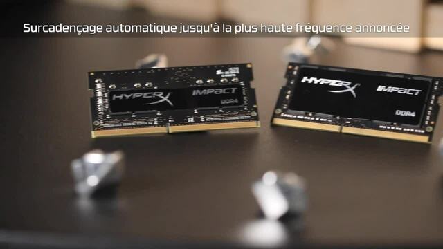 Kingston FURY 16 Go DDR4-2666, Mémoire vive Noir, KF426S15IBK2/16, Impact, XMP