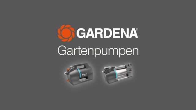 GARDENA Gartenpumpe 4300 Silent dunkelgrau/türkis, 650 Watt, Modell 2023