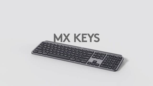 Logitech MX Keys Advanced Wireless Illuminated Keyboard, toetsenbord Zwart, US lay-out, Bluetooth 