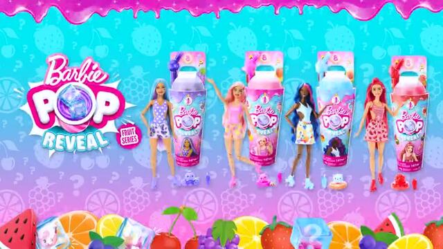 Mattel Barbie Pop! Reveal Juicy Fruits - Traubensaft, Puppe 