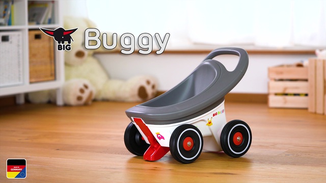 BIG Buggy 3-in-1, Kinderfahrzeug weiß/grau