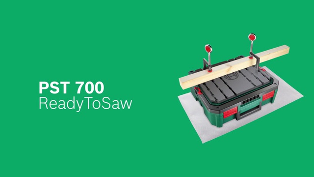 Bosch Stichsäge PST 700 ReadyToSaw grün/schwarz, Systembox, 500 Watt