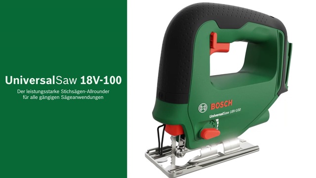 Bosch Akku-Stichsäge UniversalSaw 18V-100 grün/schwarz, ohne Akku und Ladegerät, POWER FOR ALL ALLIANCE
