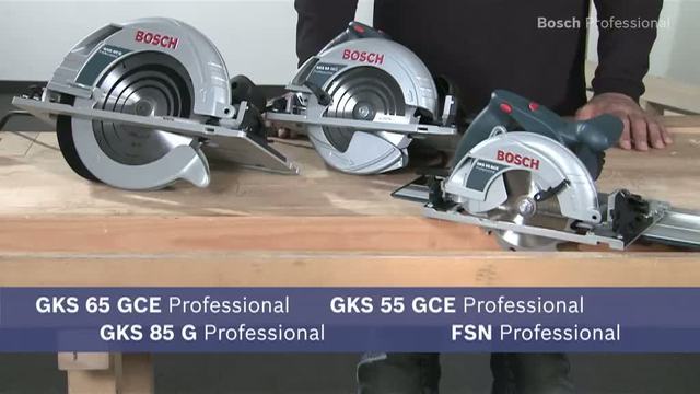Bosch Handkreissäge GKS 65 GCE Professional blau/schwarz, 1.800 Watt