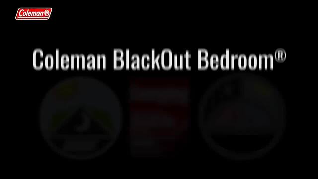 Coleman 3-Personen-Kuppelzelt Kobuk Valley 3 Plus BlackOut dunkelgrün/hellgrün