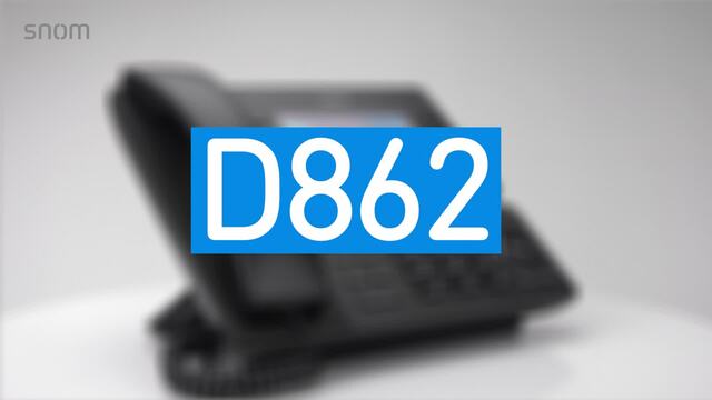 snom D862, analoges Telefon schwarz