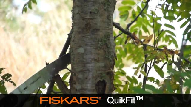 Fiskars QuikFit Scie, Scie de taille Noir/Argent, 1000692