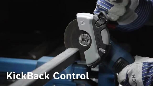 Bosch X-LOCK Akku-Winkelschleifer BITURBO GWX 18V-15 PSC Professional solo, Ø 125mm blau/schwarz, Bluetooth Modul, ohne Akku und Ladegerät, in L-BOXX