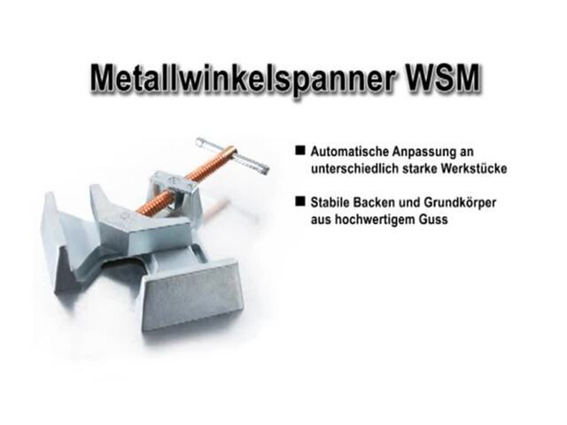BESSEY Metallwinkelspanner WSM9, Zwinge silber, 90mm